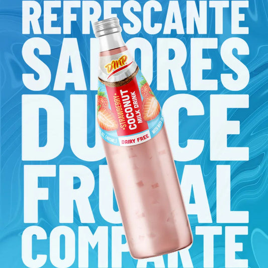 De Mi País Leche de Coco con Fresa - Botella X 1 Unidad