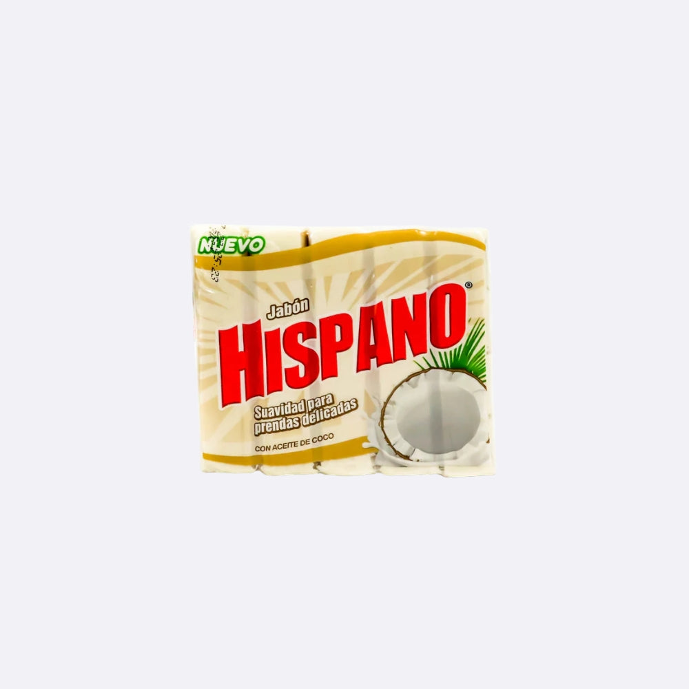 Jabón Hispano con Aceite de Coco - Paquete X 5 Unidades