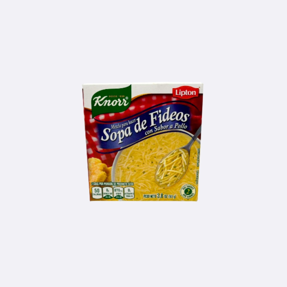 Knorr Lipton Sopa de Fideos Sabor a Pollo - Caja 2 Sobres X 3.6 OZ