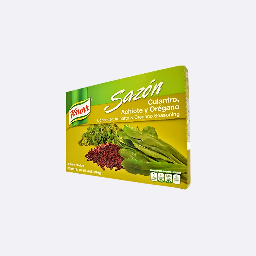 Sazón Knorr Culantro, Achiote y Orégano - Caja X 32 Sobres