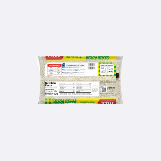 Verde Valle Arroz Largo - Paquete X 454 GR