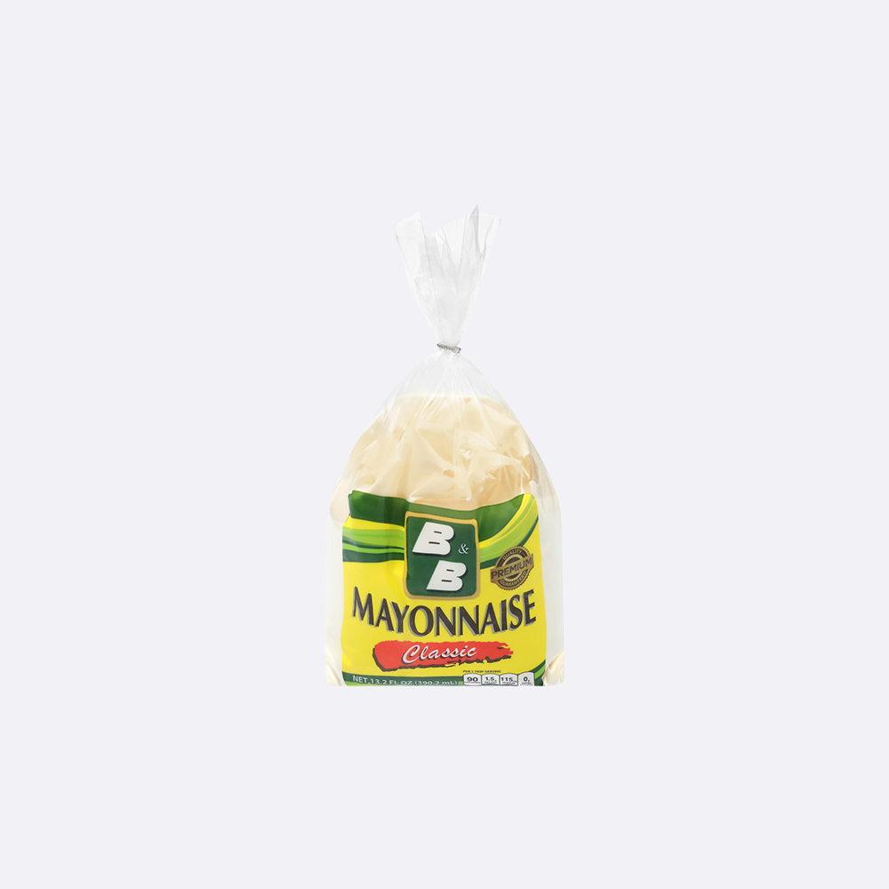 B&B Mayonesa Clásica - Bolsa X 13.2 OZ-Las Americas Supermarket