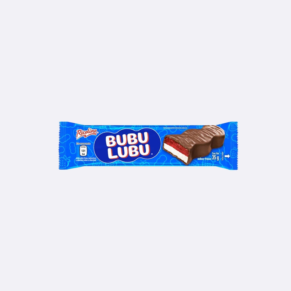 BubuLubu Relleno de Malvavisco y Gelatina de Fresa - Paquete X 35 GR