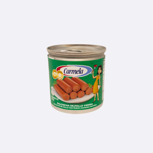 Carmela Salchicha de Pollo - Lata X 142 GR