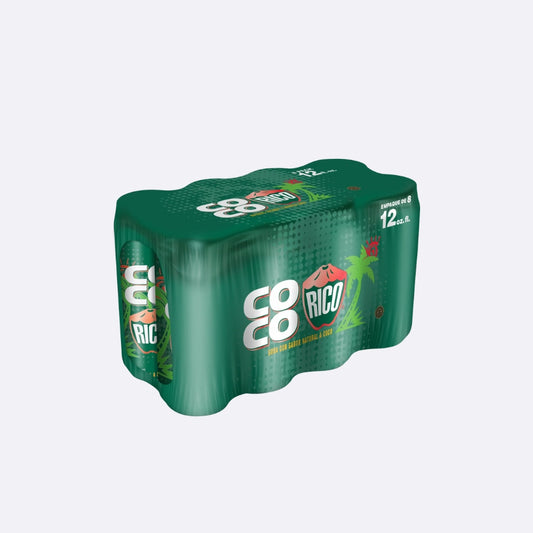 Coco Rico Lata - Paquete 12 OZ X 6 Unidades