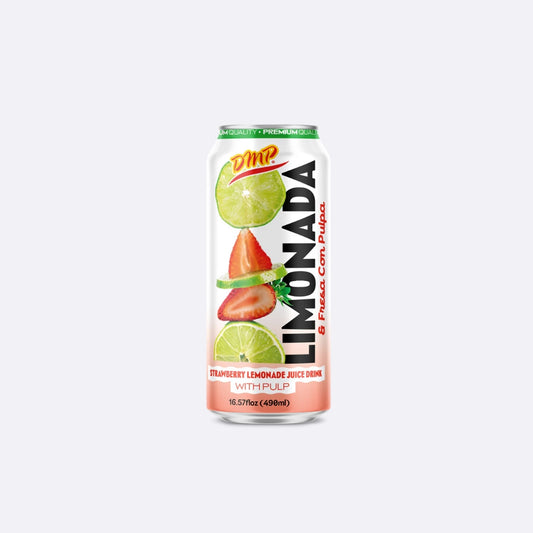 De Mi País Limonada de Fresa con Pulpa - Lata X 1 Unidad