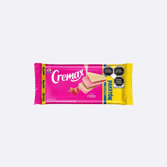 Gamesa Cremax Waffer de Fresa - Paquete X 213 GR