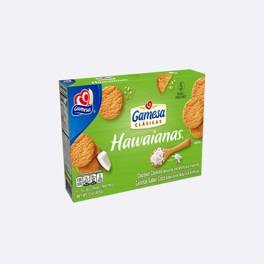 Gamesa Hawaianas Galletas - Caja X 15 OZ