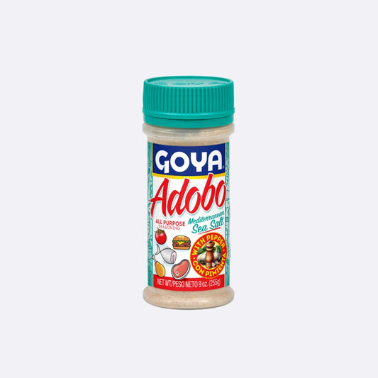 Goya Adobo Sal Marina Mediterránea Con Pimienta - Frasco X 9 OZ