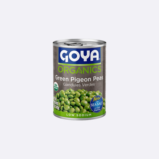 Goya Organic Gandules Verdes Con Sal Marina - Lata X 425 GR
