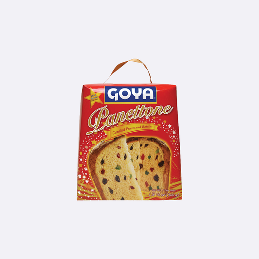 Goya Panetón con Frutas Confitadas y Pasas - Caja X 31.7 OZ