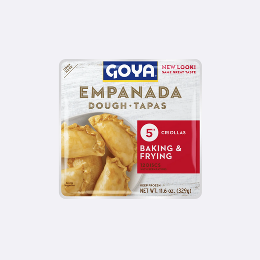 Goya Plantillas de Empanadas para Freír y Hornear (Discos 5" Criollas) - Paquete X 12 Unidades - Las Americas Supermarket