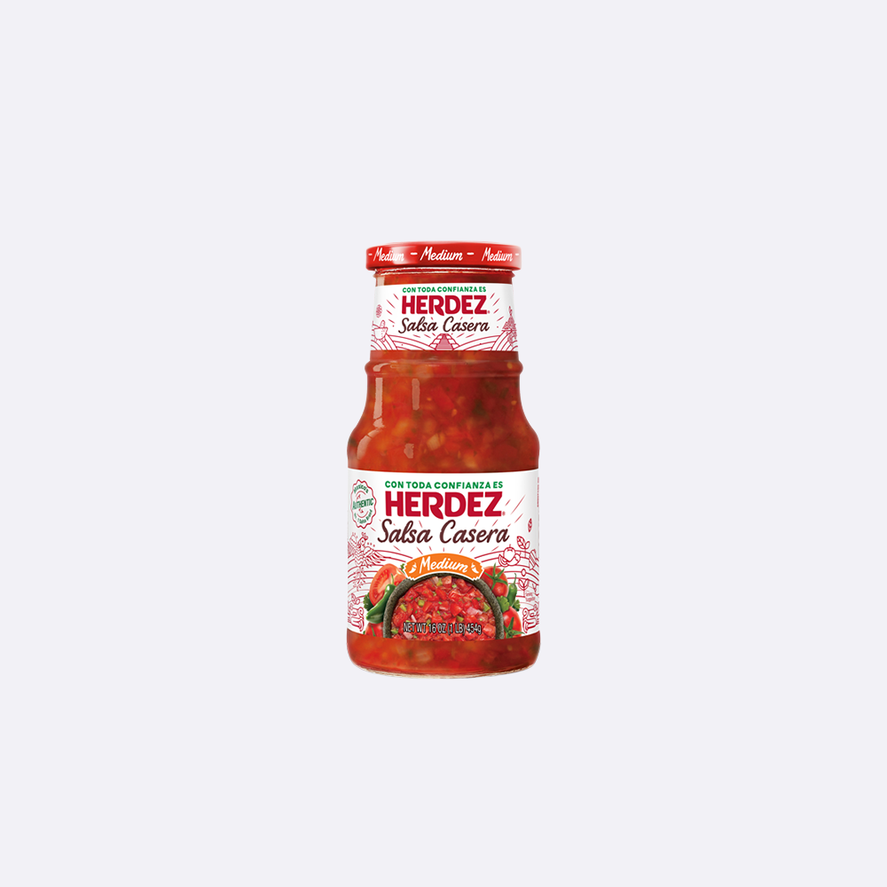 Herdez Salsa Casera Medium - Frasco X 16 OZ-Las Americas Supermarket