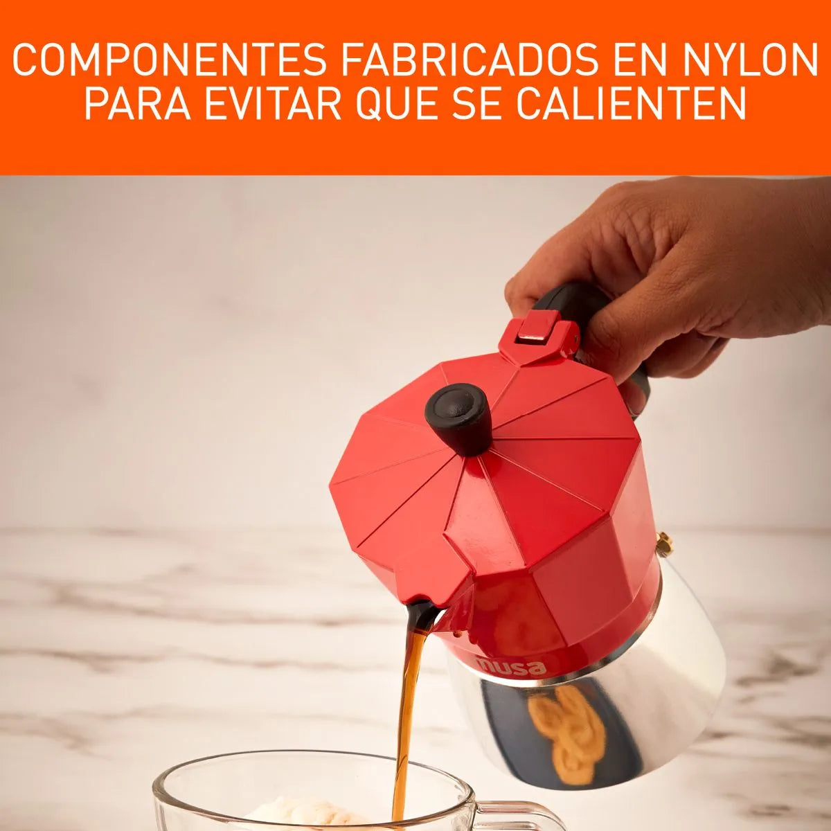 Imusa Cafetera para Espresso 3 Tazas X 1 Unidad