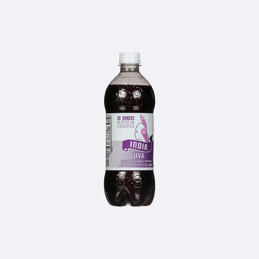 India Soda Uva Tapa Rosca - Botella X 1 Unidad