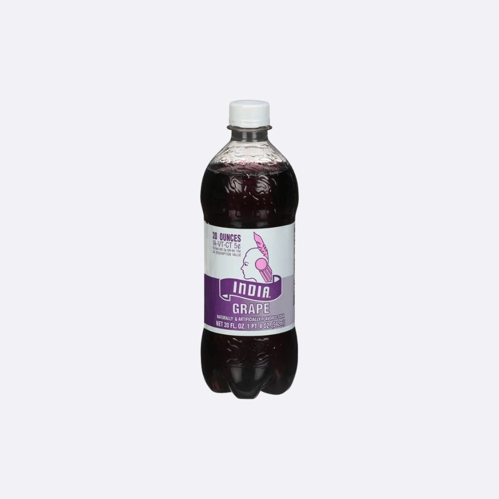 India Soda Uva Tapa Rosca - Botella X 1 Unidad
