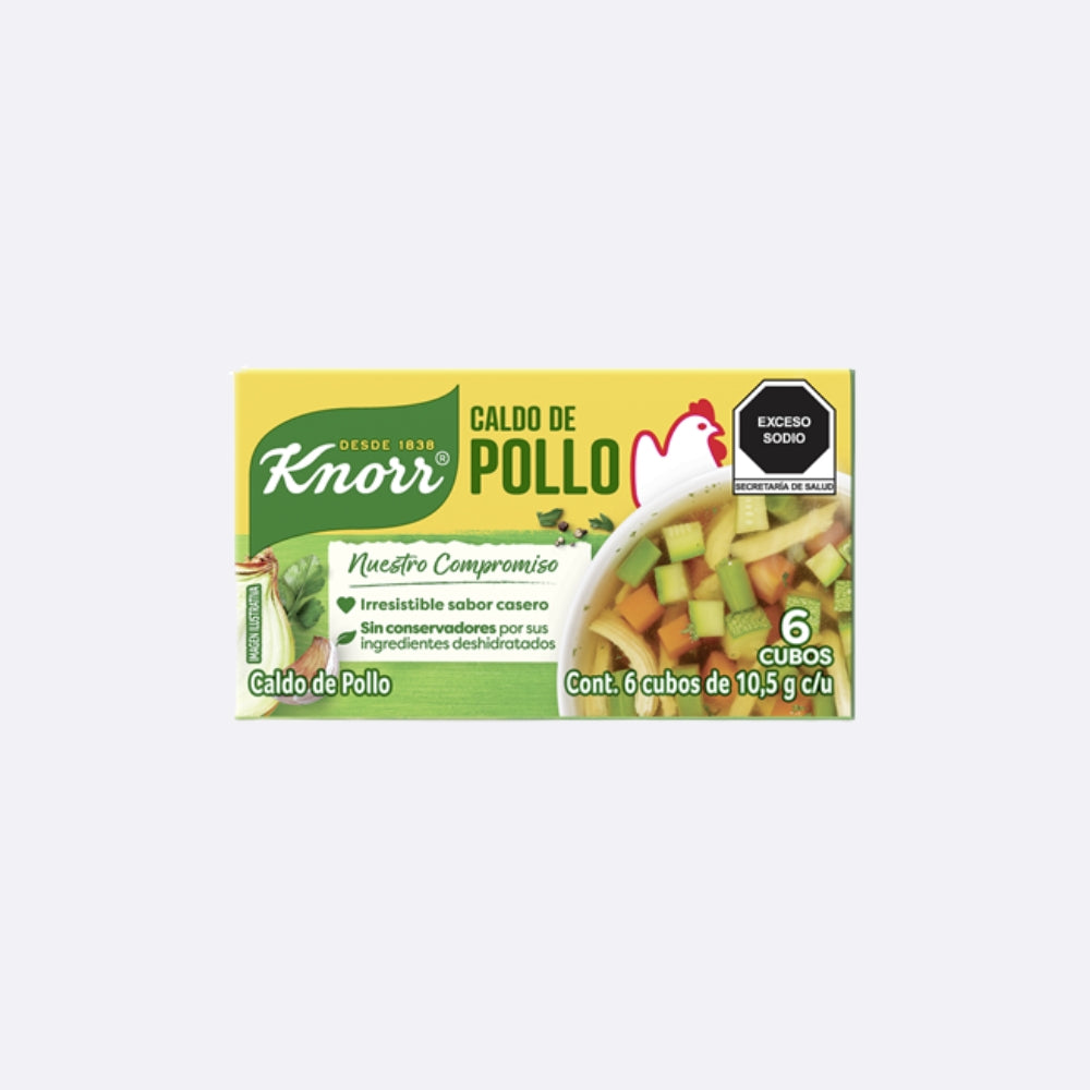 Knorr Cubitos Sabor Pollo - Caja X 6 Cubos