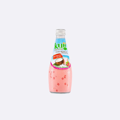 Kuii Leche de Coco con Fresa - Botella 290 ML X 1 Unidad