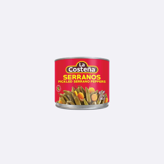 La Costeña Serranos - Lata X 12 OZ