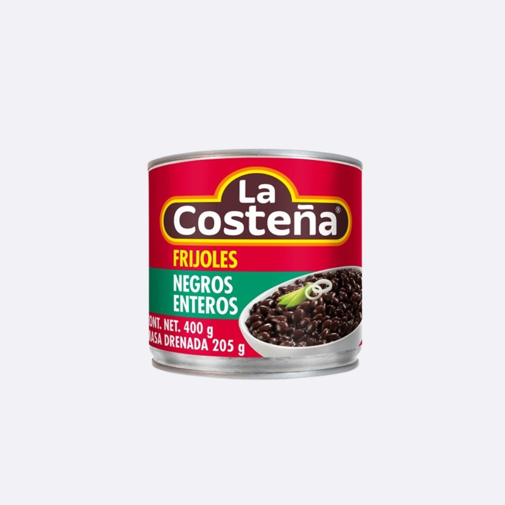 La Costeña Frijoles Negros Enteros - Lata X 400 GR