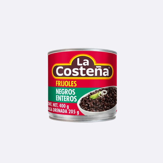 La Costeña Frijoles Negros Enteros - Lata X 400 GR