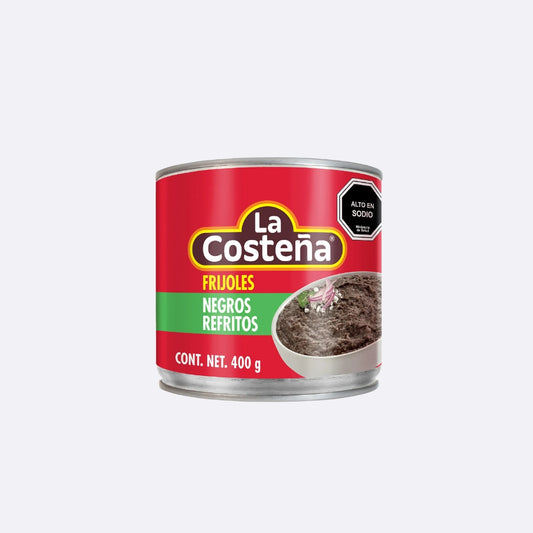 La Costeña Frijoles Negros Refritos - Lata X 400 GR