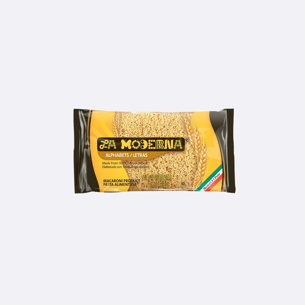 La Moderna Pastas en Letras - Paquete X 198 GR