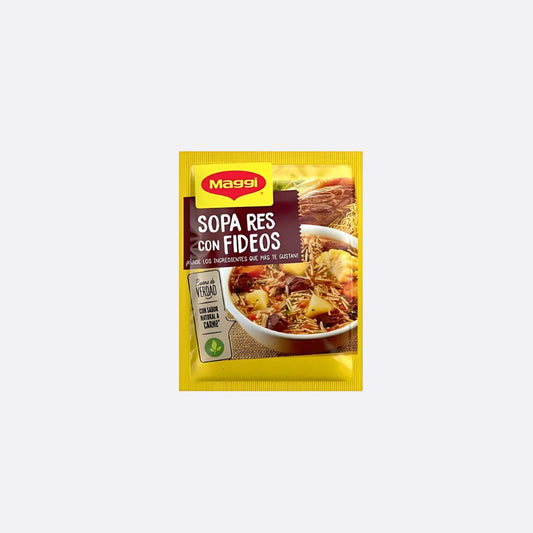 Maggi Sopa de Res con Fideos - Paquete X 55 GR