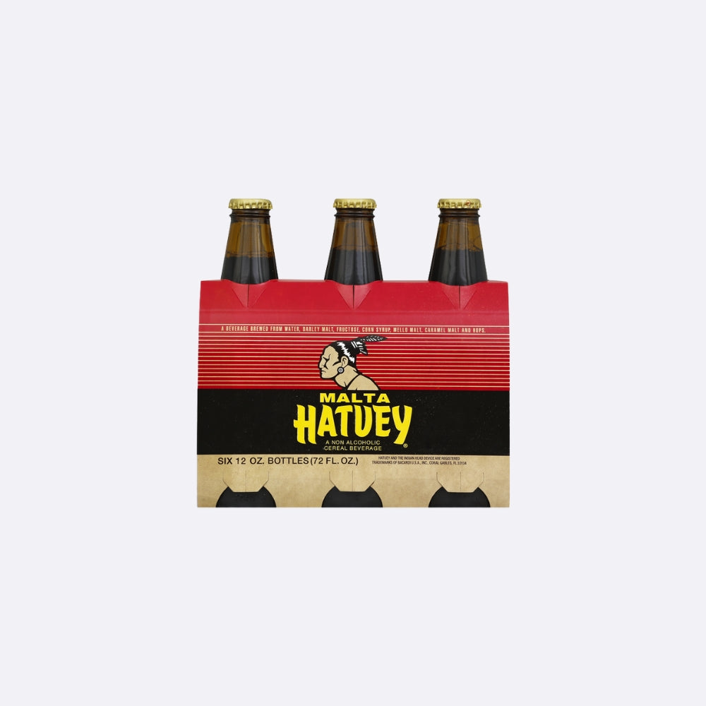 Malta Hatuey Botella - Paquete 12 OZ X 6 Unidades