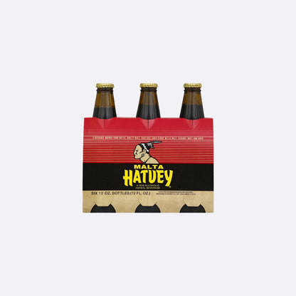 Malta Hatuey Botella - Paquete 12 OZ X 6 Unidades