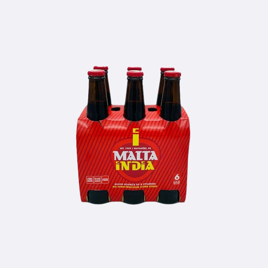 Malta India Botella - Paquete 12 OZ X 6 Unidades