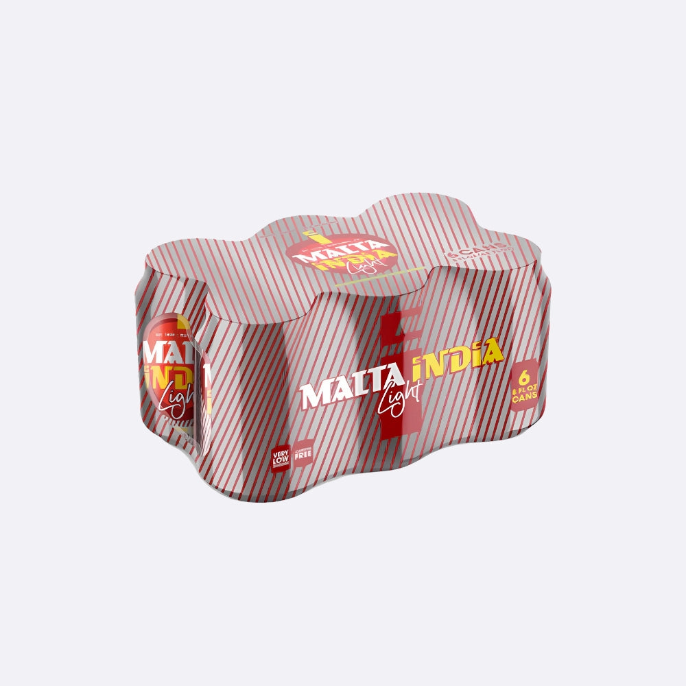 Malta India Light Lata - Paquete 8 OZ X 6 Unidades