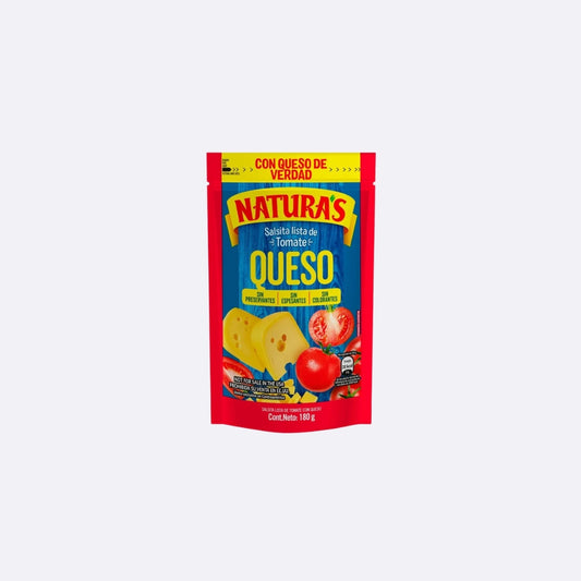 Natura's Salsa de Tomate y Queso - Doypack X 180 GR
