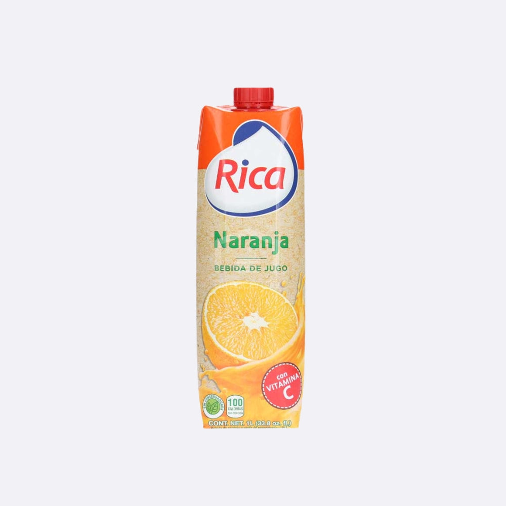 Rica Jugo de Naranja - Tetra Pak 1 L X 1 Unidad
