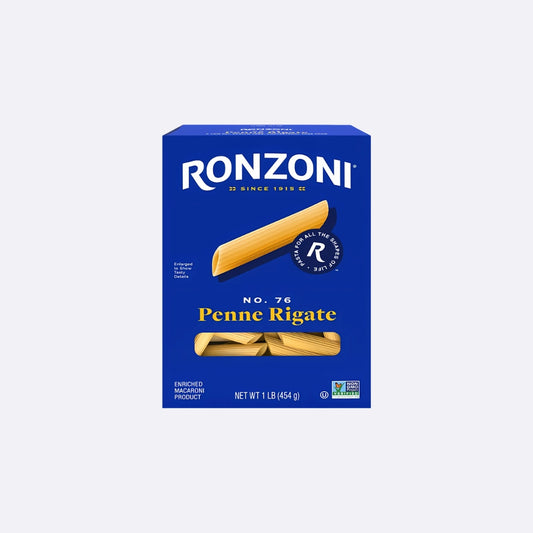 Ronzoni Pasta Penne Rigate - Caja X 454 GR