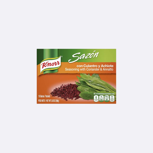 Sazón Knorr Culantro y Achiote - Caja X 16 Sobres