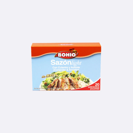 Sazón Bohío Light Con Culantro y Achiote - Caja X 20 Sobres