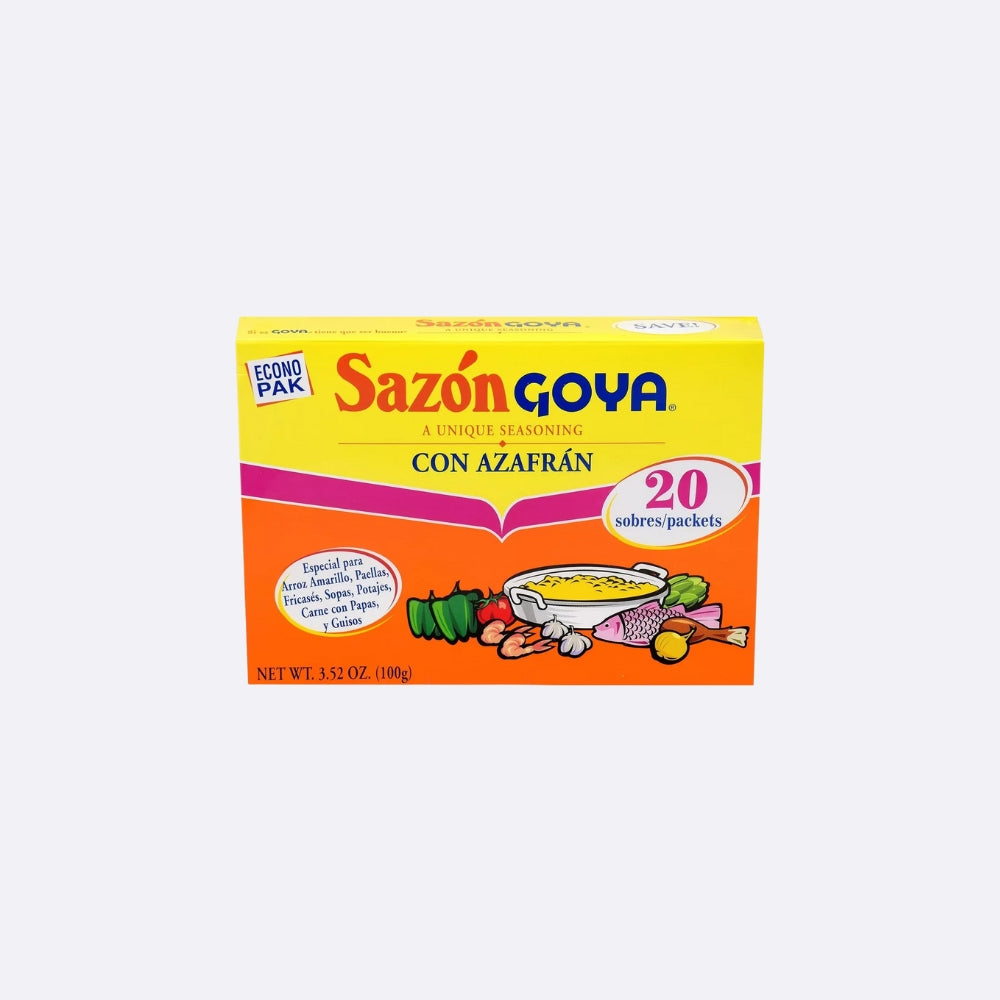 Sazón Goya Con Azafrán - Caja X 20 Sobres