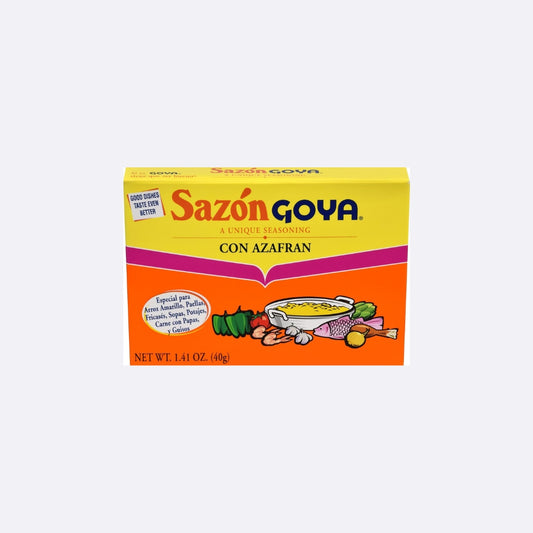 Sazón Goya Con Azafrán - Caja X 8 Sobres