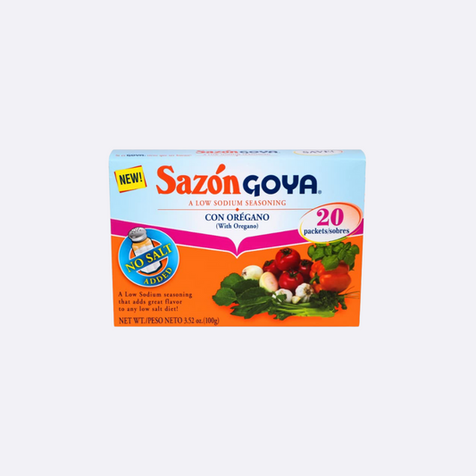 Sazón Goya Con Orégano S/Sal - Caja X 20 Sobres