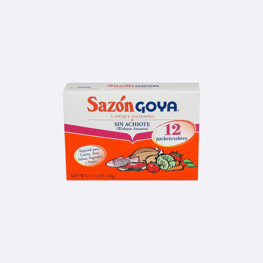 Sazón Goya Sin Achiote - Caja X 12 Sobres