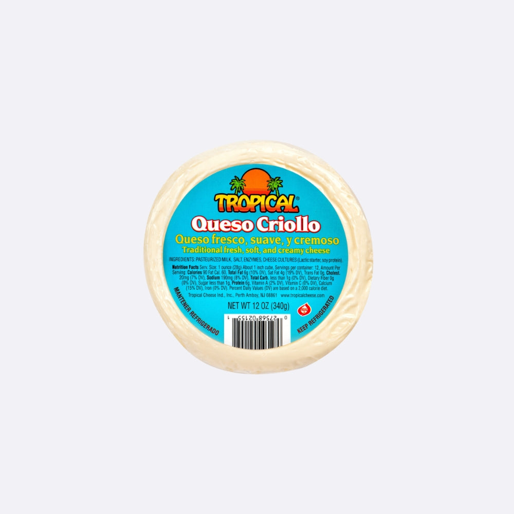 Tropical Queso Criollo - Unidad X 12 OZ