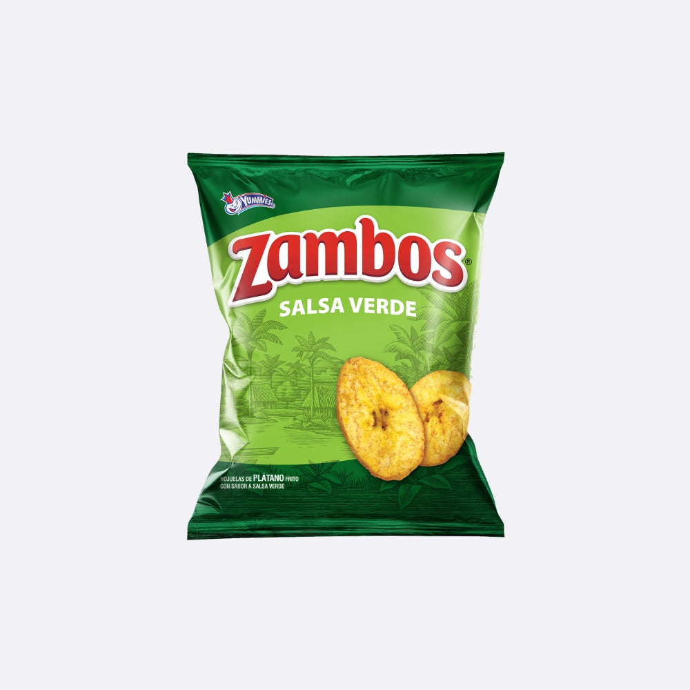 Zambos Plátanos Fritos en Salsa Verde - Paquete X 150 GR
