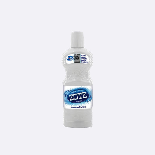 Zote Jabón Líquido Blanco - Botella X 1 LT